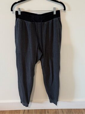 Lululemon At Ease Gray Drawstring Jogger Pants Men’s Medium Athleisure Casual